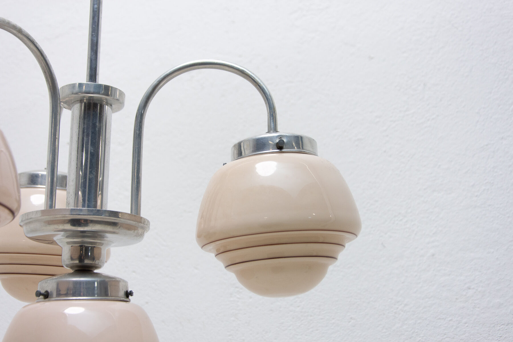 Lustre Art déco à trois bras, années 1930