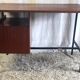 Modernist metal and wood desk by Seducta – 50s/60s