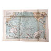 Carte ancienne Océanie 69x48cm