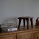 Wabi Sabi stool in solid pine, handmade by a Danish cabinetmaker, 1960s.