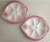 Vintage oyster plates in the shape of a sole.