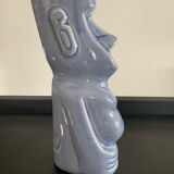 Vintage ethnic vase in glazed porcelain