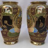 Pair of Japanese Satsuma vases