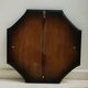 Octagonal rosewood mirror with white inlays, Italy, 1970-1980