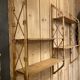 Double shelves murale rattan 1960