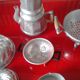 Set of 8 aluminum utensils for dinettes