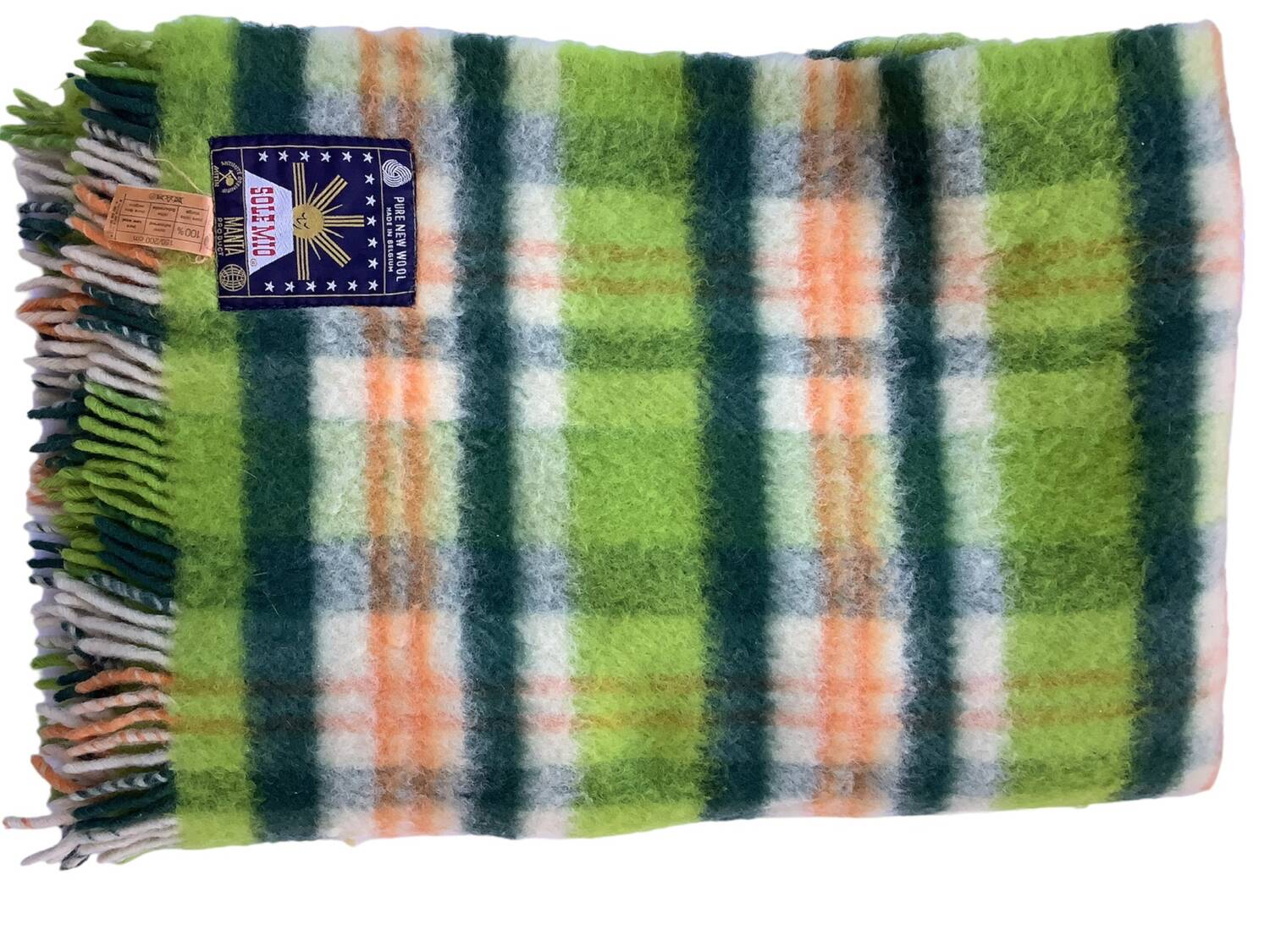 Vintage tartan throw
