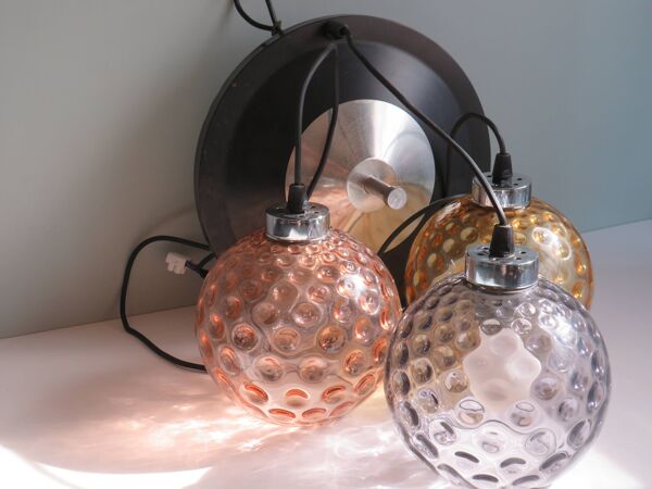 Peill & Putzler Cascade lamp verre bullé