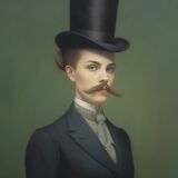 Old portrait - “Les moustachu-es” series