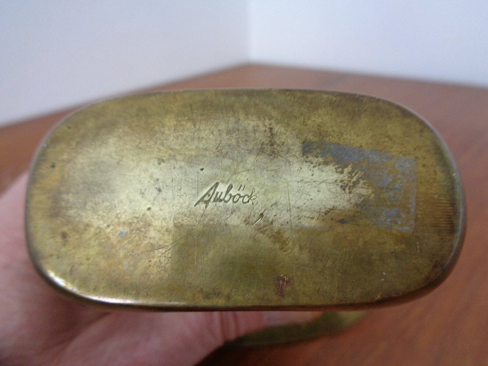 Austrian Model 3600 Candlestick in Brass by Carl Auböck, 1950s