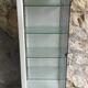White lacquered metal medical display case - vintage 1960