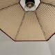 Suspension vintage en bois et cannage
