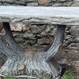 Concrete garden table