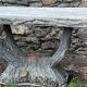 Concrete garden table