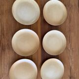 Set of 6 stoneware dessert plates