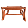 Vintage bamboo and curved rattan luggage rack
