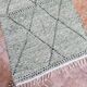 Small Moroccan Berber rug (Zanafi kilim) for bedroom and living room.