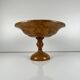 Cup - Footed fruit bowl made of single-piece olive wood, 1950-60