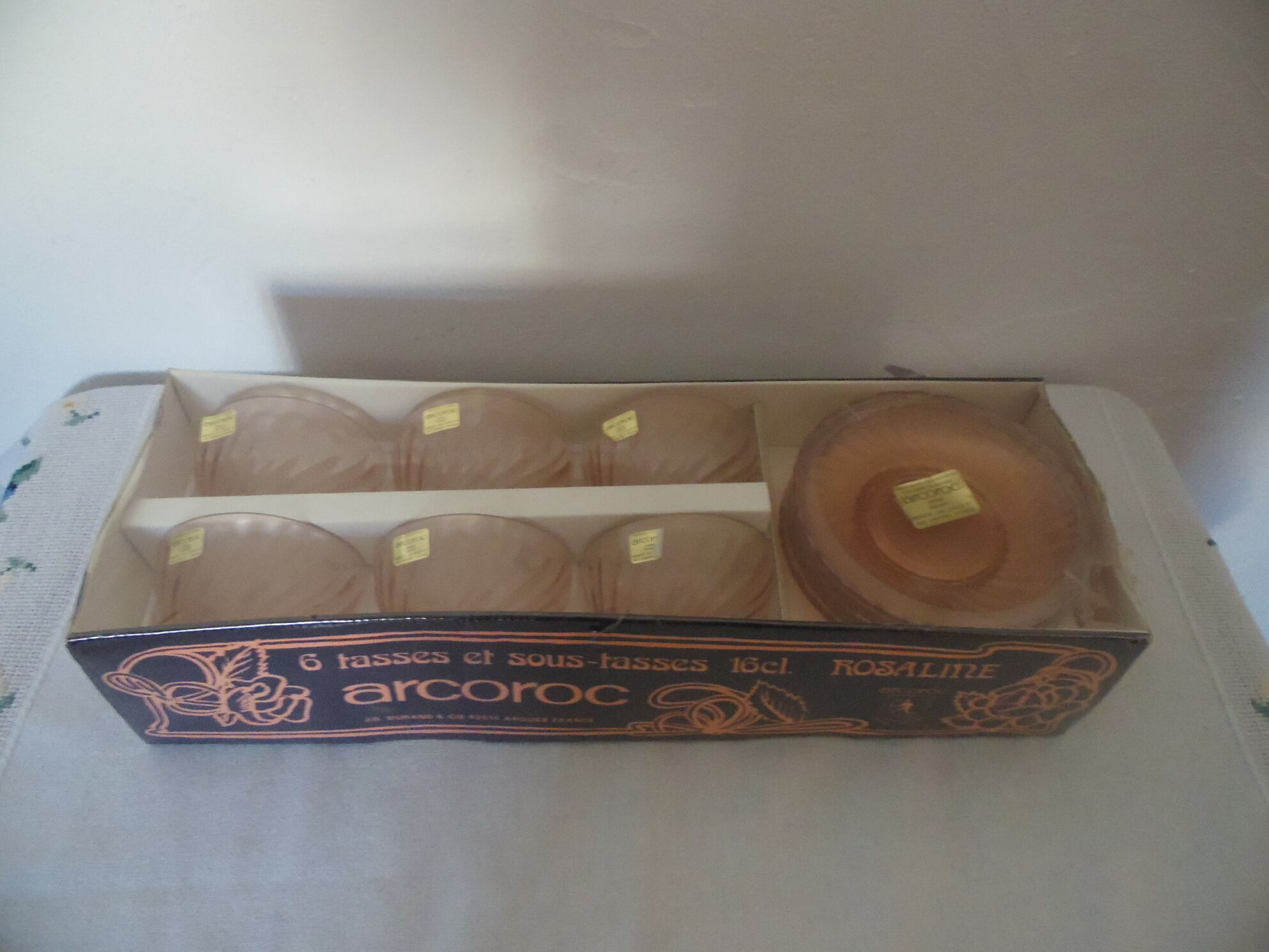 Rosaline cups and saucer in original box