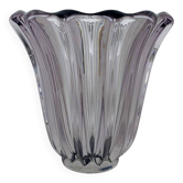 Art Deco vase by Pierre D'Avesn, purple glass