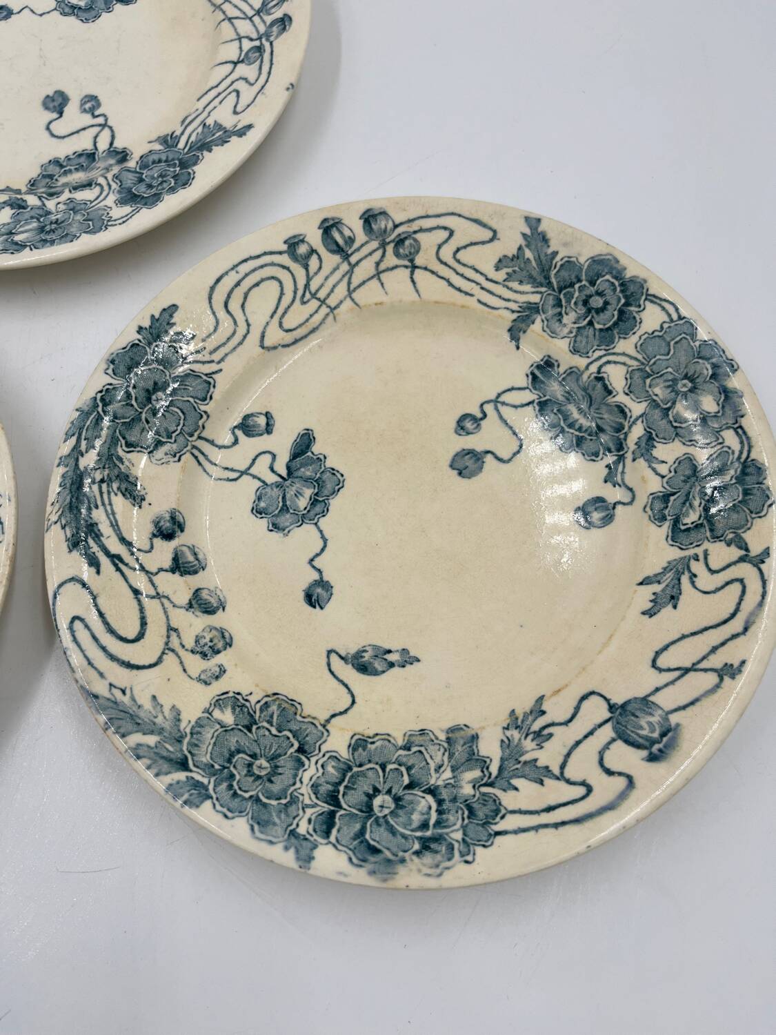 Lot de 3 assiettes Longwy