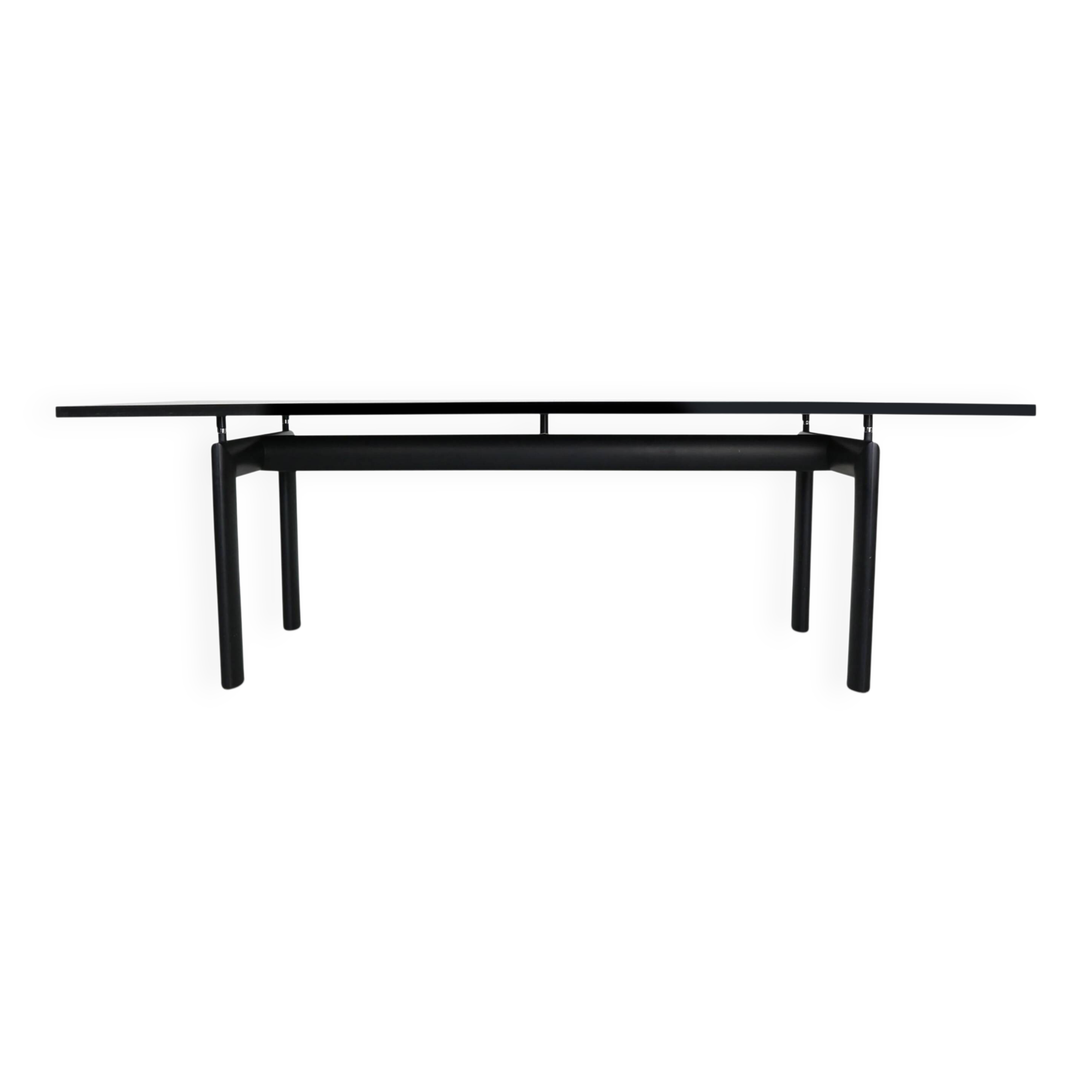 Early LC6 steel and wood dining table by Le Corbusier et al. for Cassina