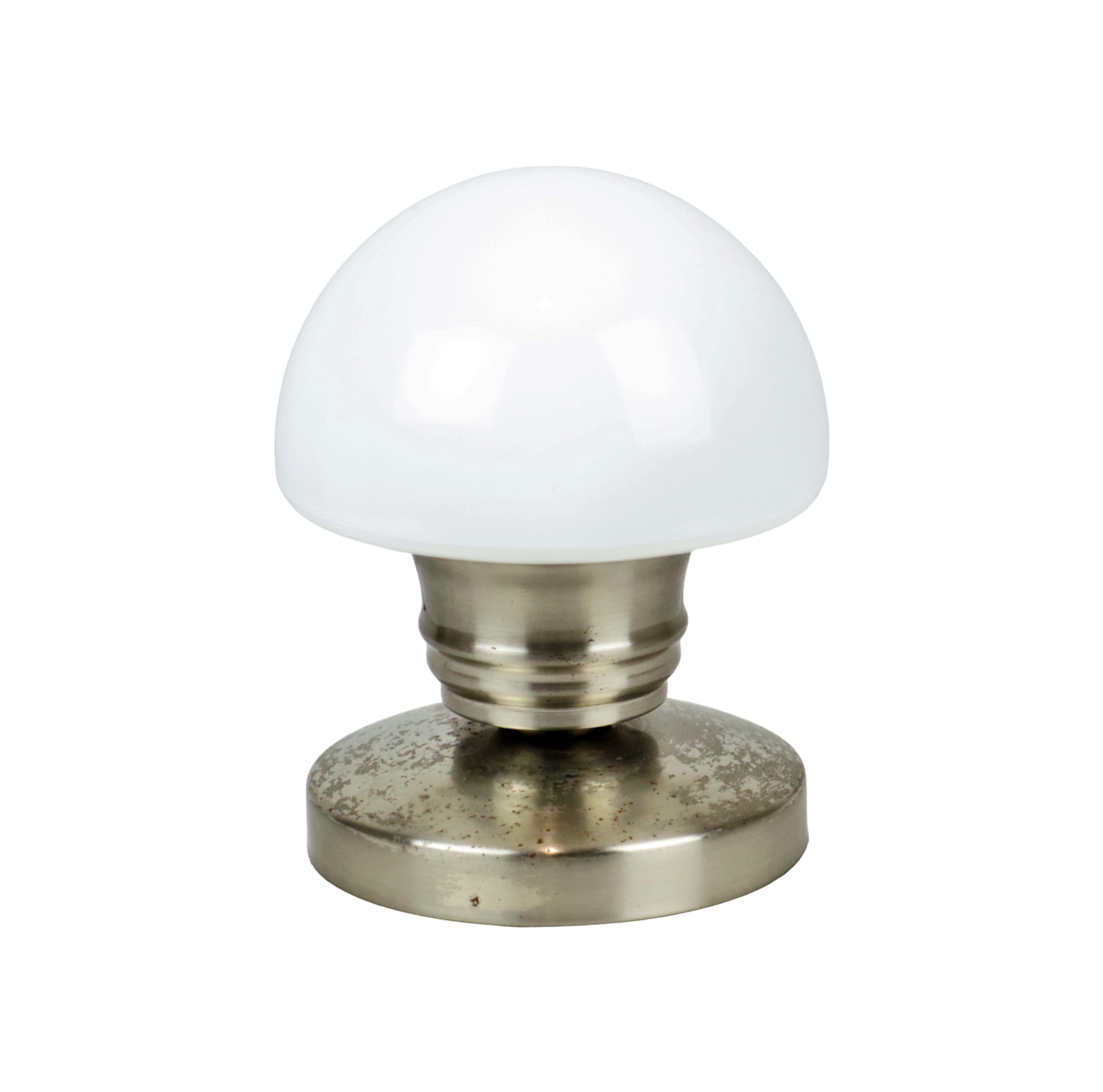Vintage mushroom touch lamp milk glass linhai junis lighting 21cm