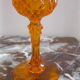 Verres flûtes à champagne cristal orange