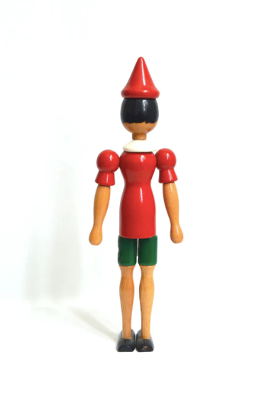 Italian wooden Pinocchio