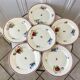 lot de 6 grandes assiettes plates Villeroy & Boch La Louvière fabrication belge en Terre de Fer débu