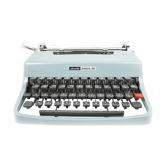 Olivetti Lettera 32 blue pastel Qwerty English