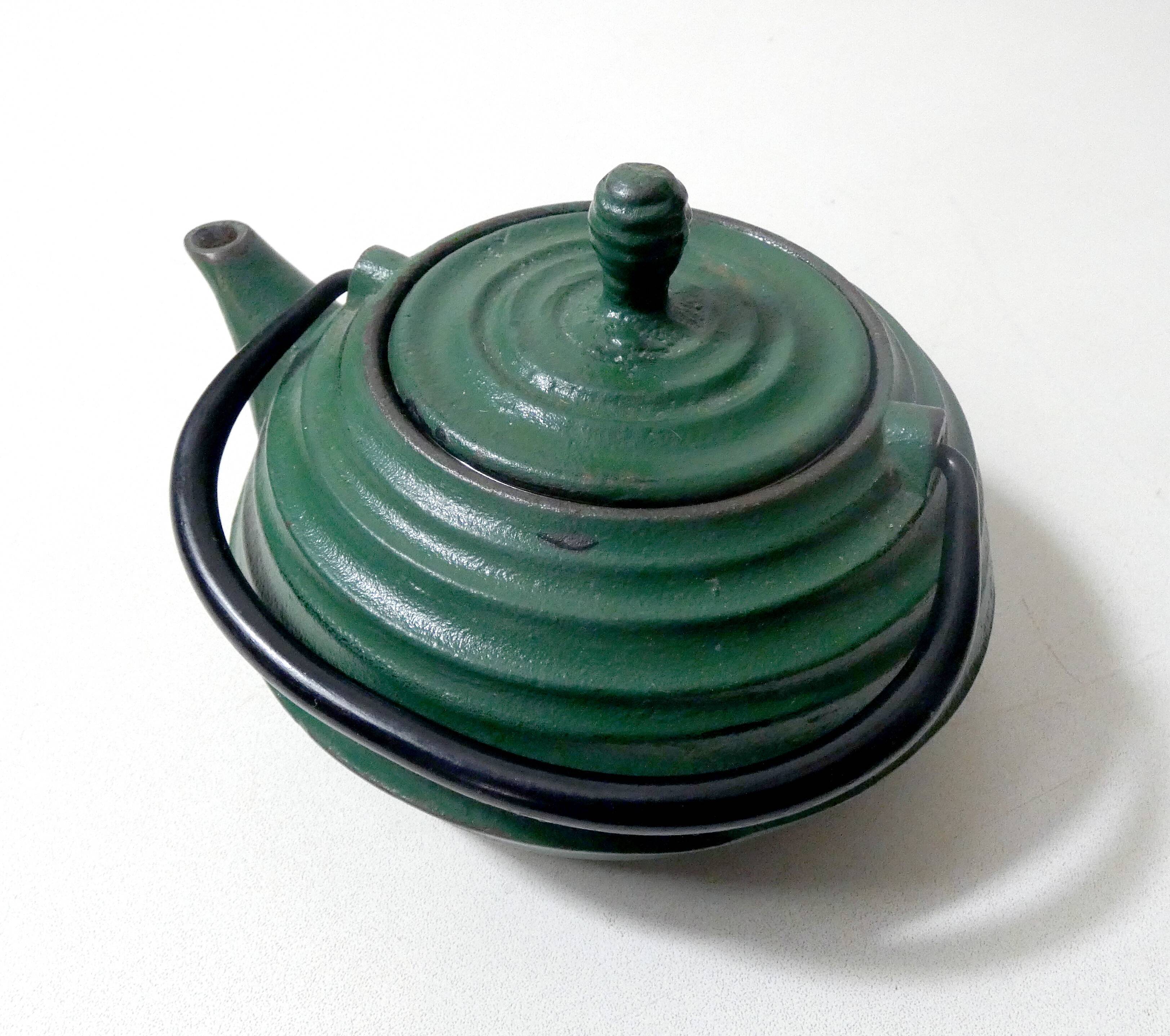 Cast iron teapot