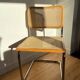 Paire de chaises cannées italiennes design Breuer