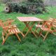 Vintage wooden folding garden set
