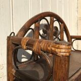 Vintage rattan cabinet