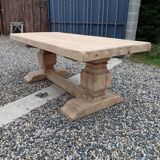 Solid oak monastery table