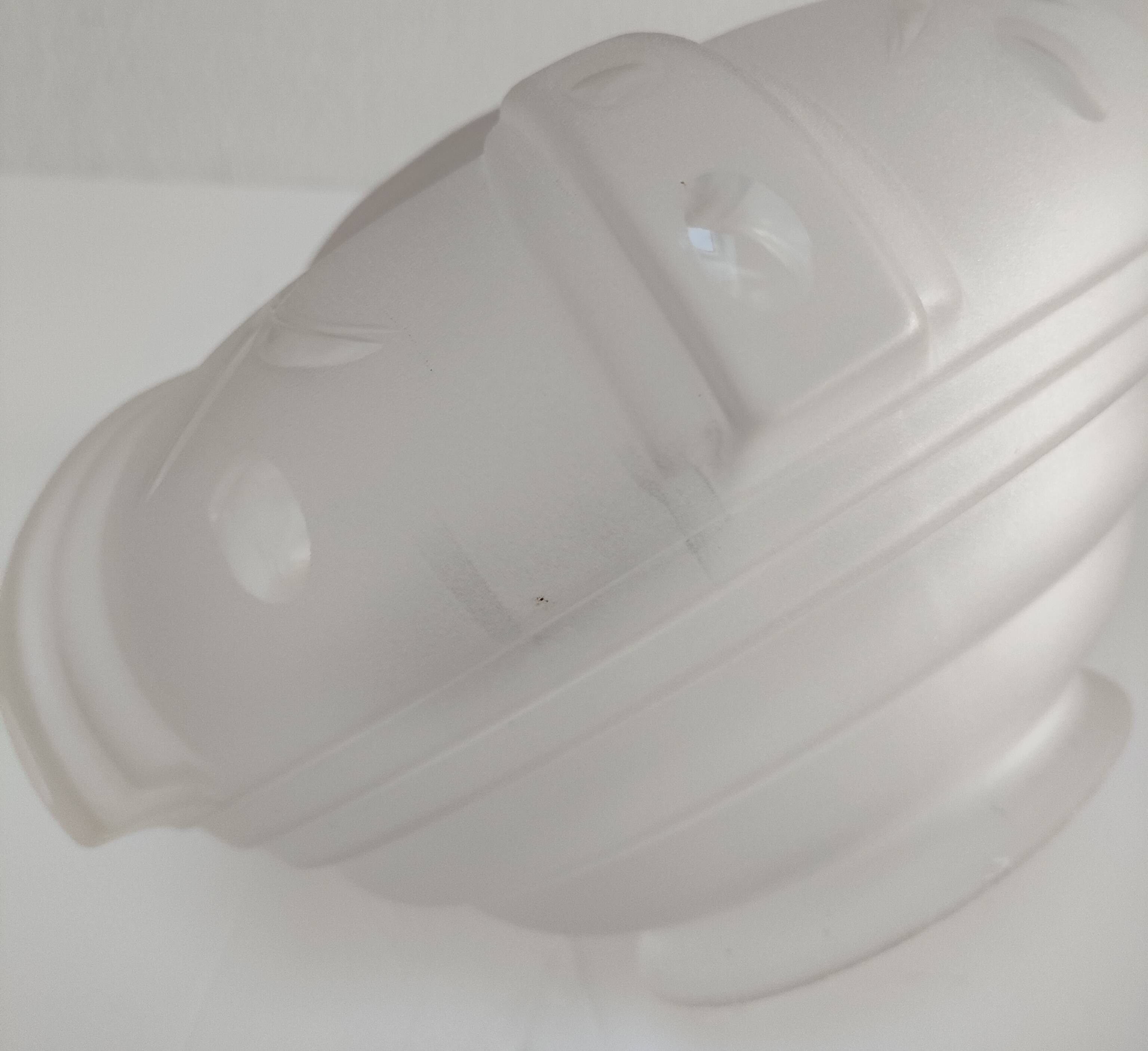 Plafonnier verre et cuivre Art Déco