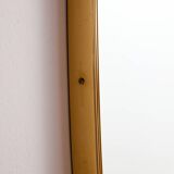 Metal and brass framed mirror
