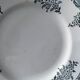 Set of 10 flat plates numbered terre de fer xixème st amand