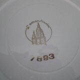 Prestige plates by Lamandinoise, 1950s, 3 colours, Set of 12