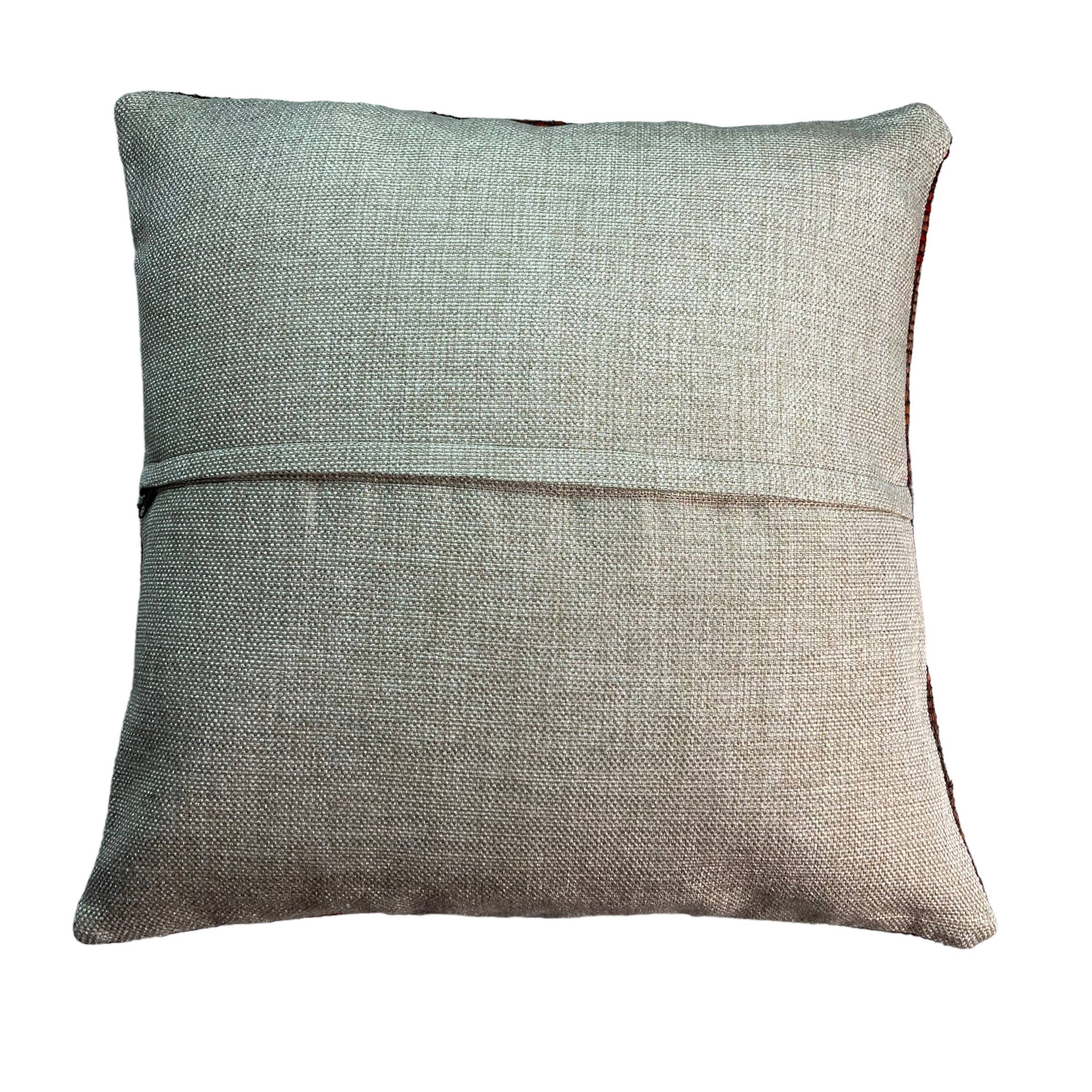 Housse de coussin kilim turc vintage, 55 x 55 cm