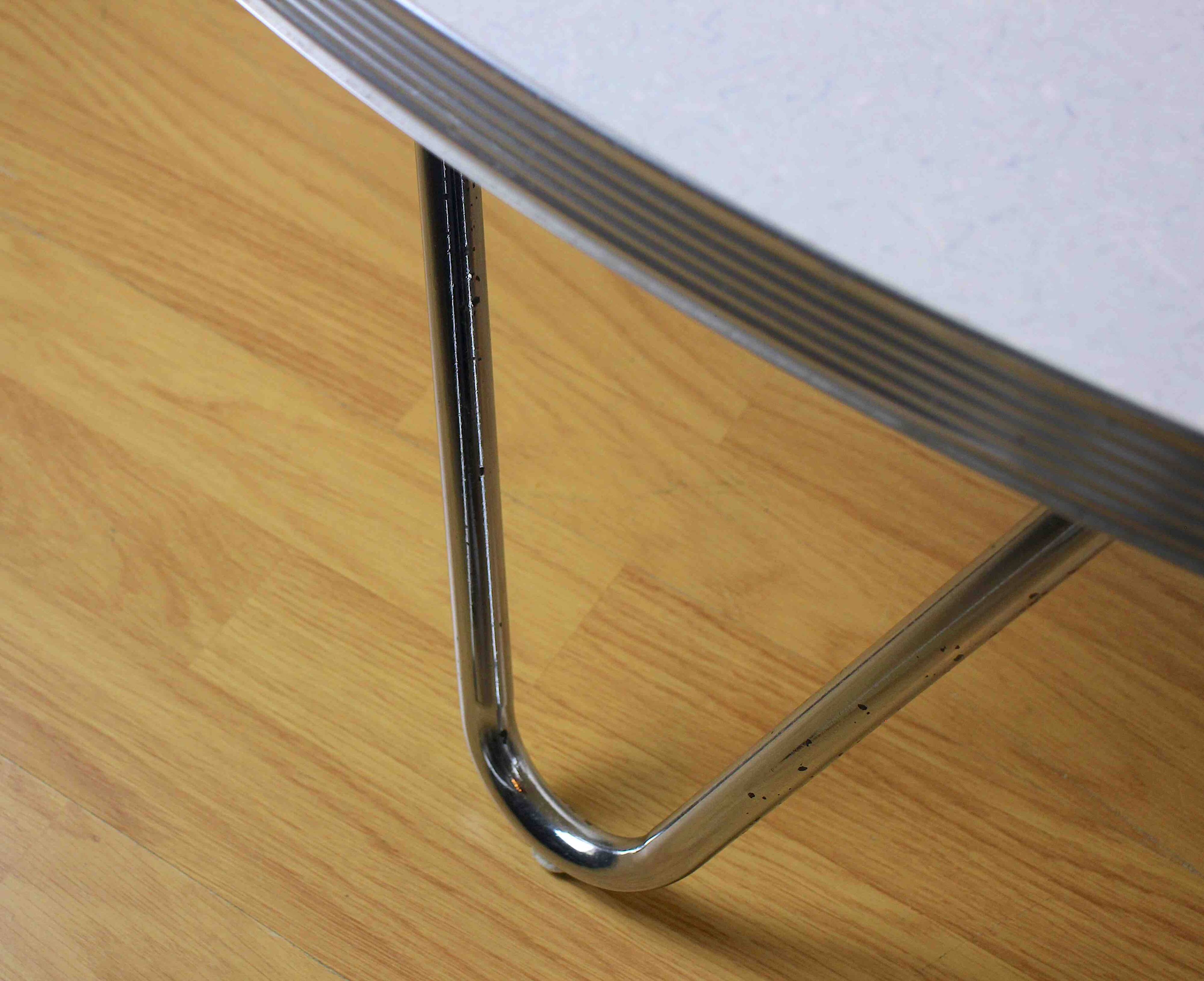 Bean coffee table, vintage American style, Formica metal, 1970s