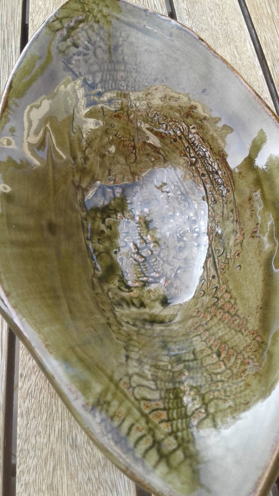Stoneware pocket tray