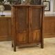Brutalist Aranjou wardrobe in elm 1960s