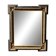 Napoleon III mirror in blackened wood and gilded decoration, second half of the 19th century.