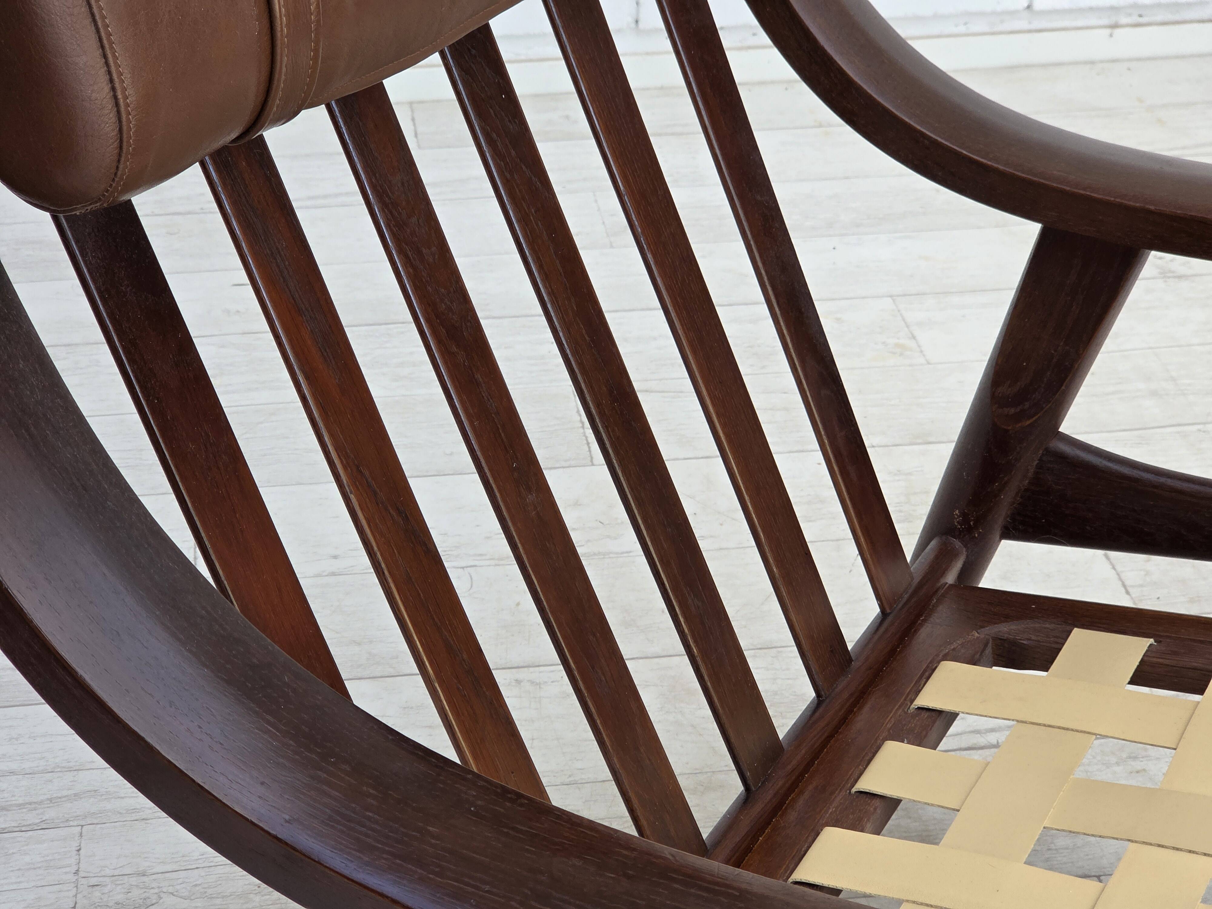 1970s, Danish design by H.J.Wegner, highback armchair, model GE530.