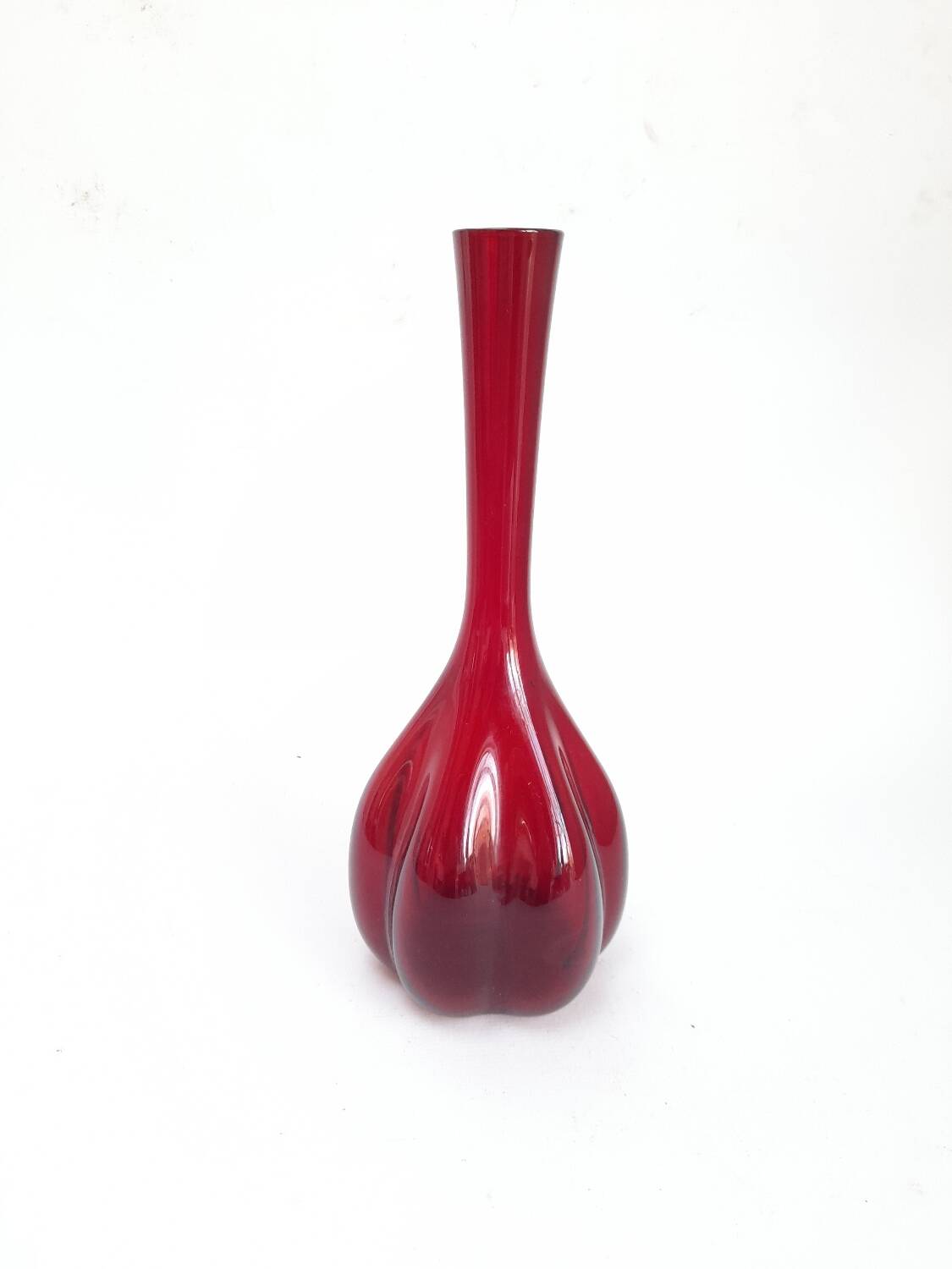 Red pumpkin vase Arthur Percy for Elme Glasbrück