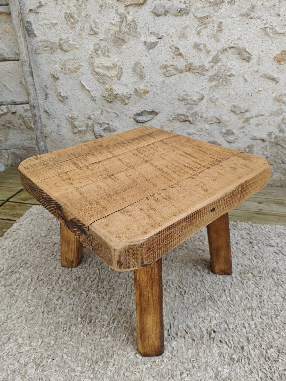 Solid oak coffee table