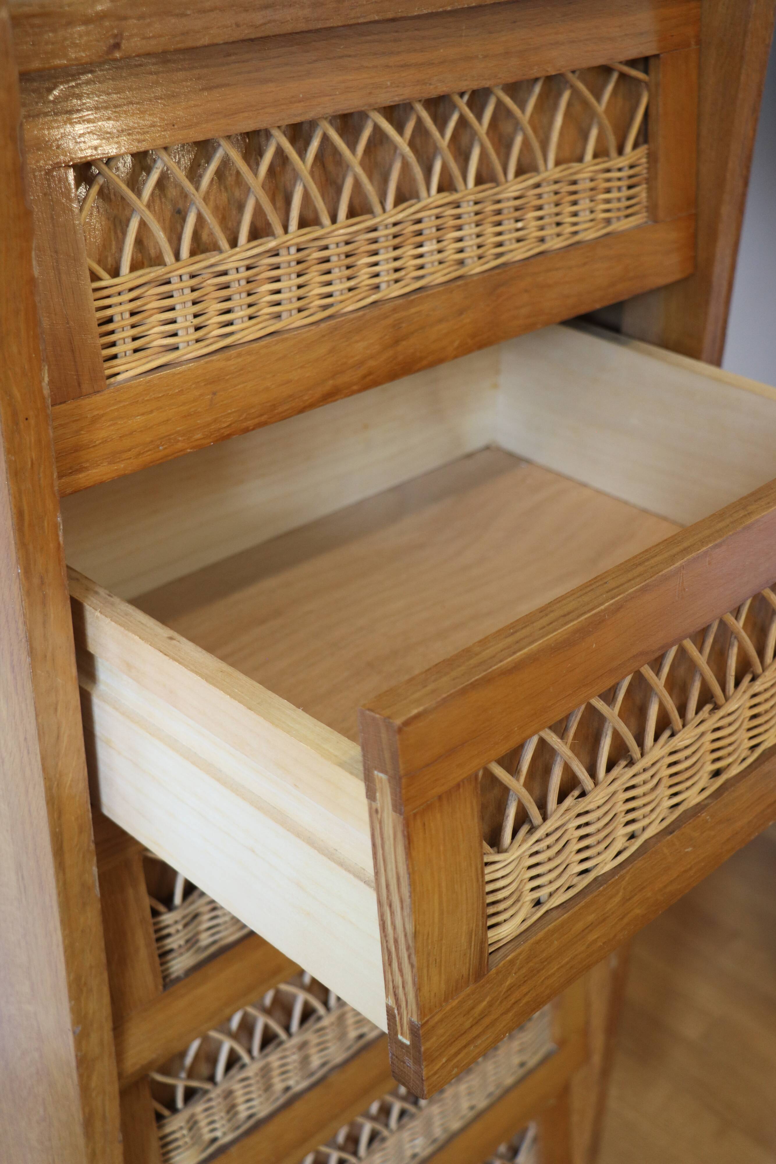 Rattan chiffonier