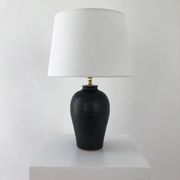 Vintage ceramic baluster lamp